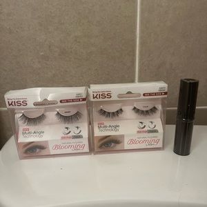 Sephora and kiss eyelash makeup set.